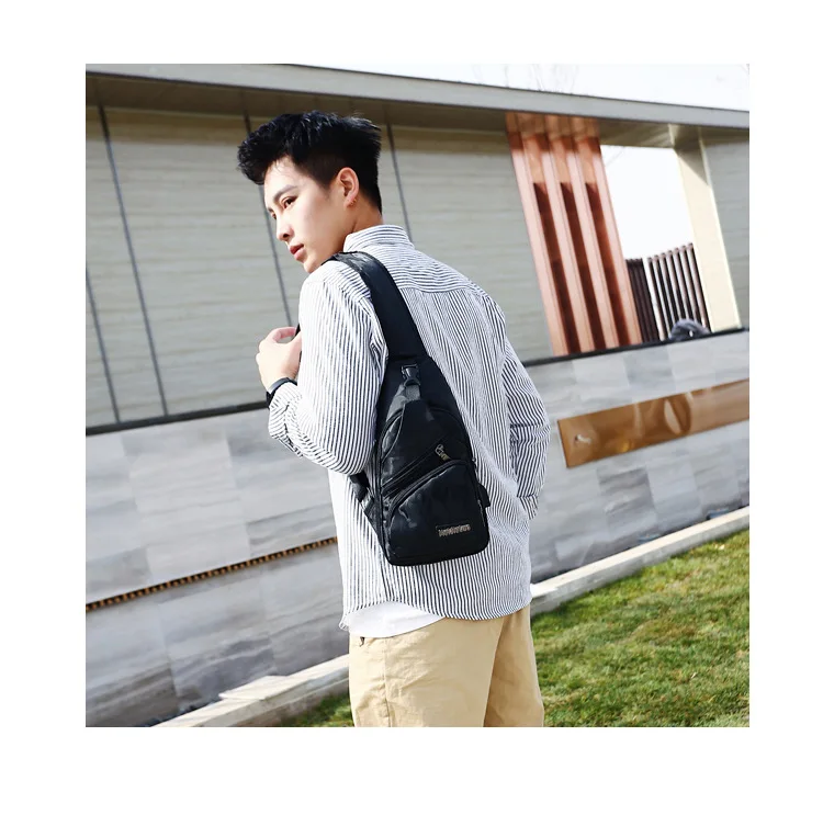 Camouflage Chest Pack Men's Fashion Korean-style Multi-functional Oxford Cloth Shoulder Bag Large Capacity Chest Pack