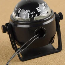 Автомобильный компас Портативный прочный ABS черный электронный Регулируемый военный морской шар ночного видения Компас для лодки автомобиля инструмент