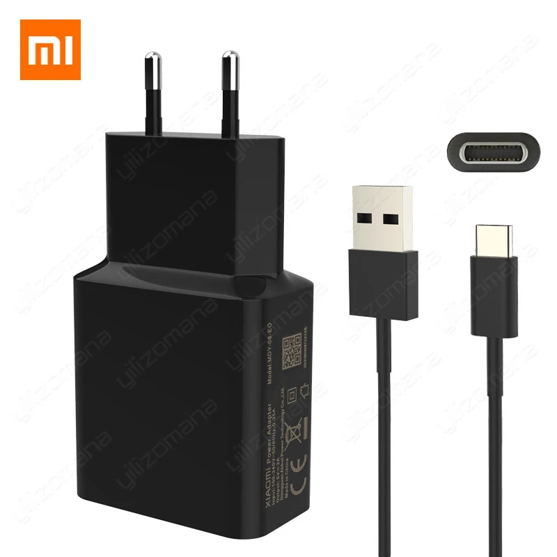 Xiaomi оригинальное зарядное устройство 5 В/2 а EU Type-C Micro USB кабель для передачи данных адаптер для зарядки для MI5 max 3S Redmi Note 3 4 pro 4X5 5S - Тип штекера: Charger Type-C Cable
