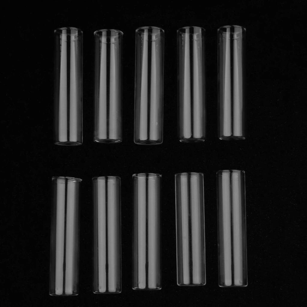 A 18x80mm Плоские пробирки для специй из боросиликатного стекла, упаковка из 10 штук; четкое представление, помогает с быстрой идентификацией - Цвет: A 18x80mm