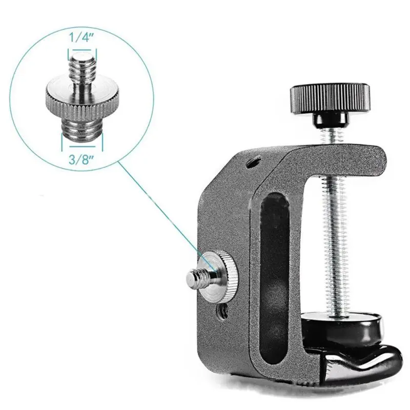 Description Picture 3 of item1Set 1/4" and 3/8" Converter Threaded Screws Metal Adapter Mount for Camera/Tripod/Monopod/Ballhead/Light Stand/Shoulder Rig