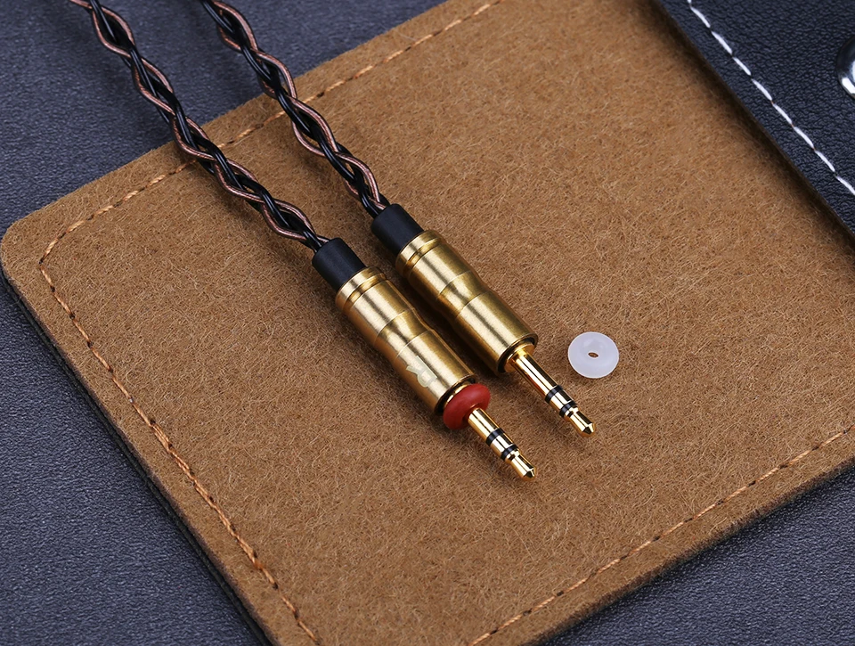 OPENHEART 8 Core Cable for Headphone 1 to 2 jack 3.5/2.5/4.4mm Balance Upgrade Replacement Silver Cables 1.4m Personality