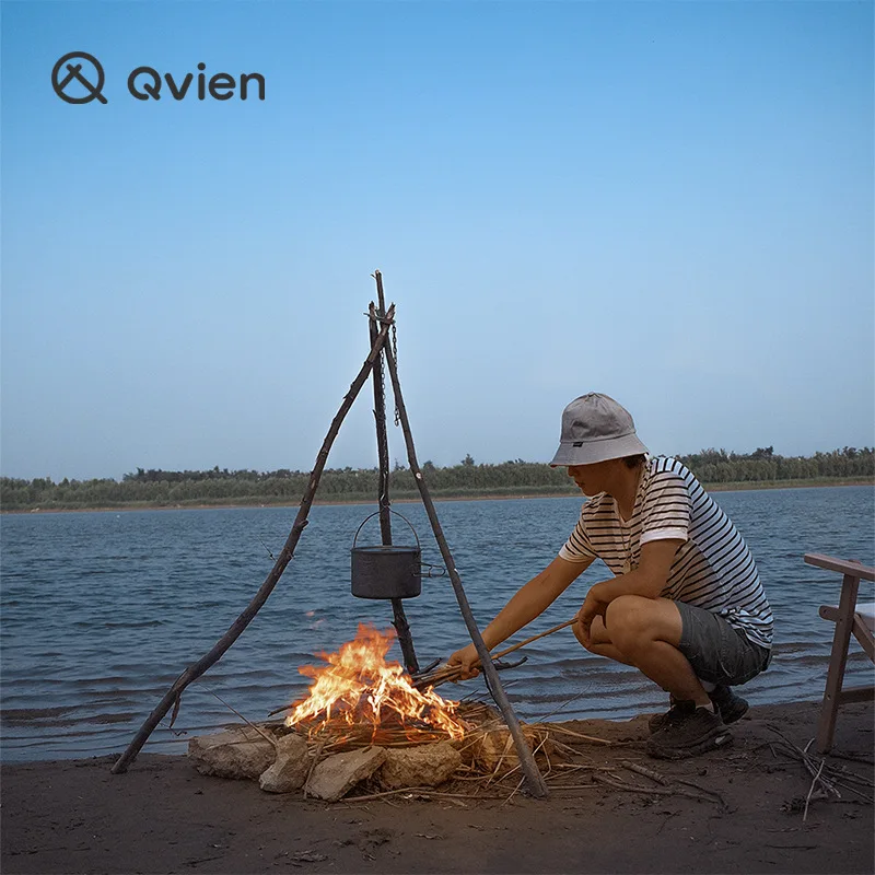 

Toparchery Camping Tripod Portable Outdoor Cooking Tripod with Adjustable Hang Chain Campfire Picnic Hanging Pot
