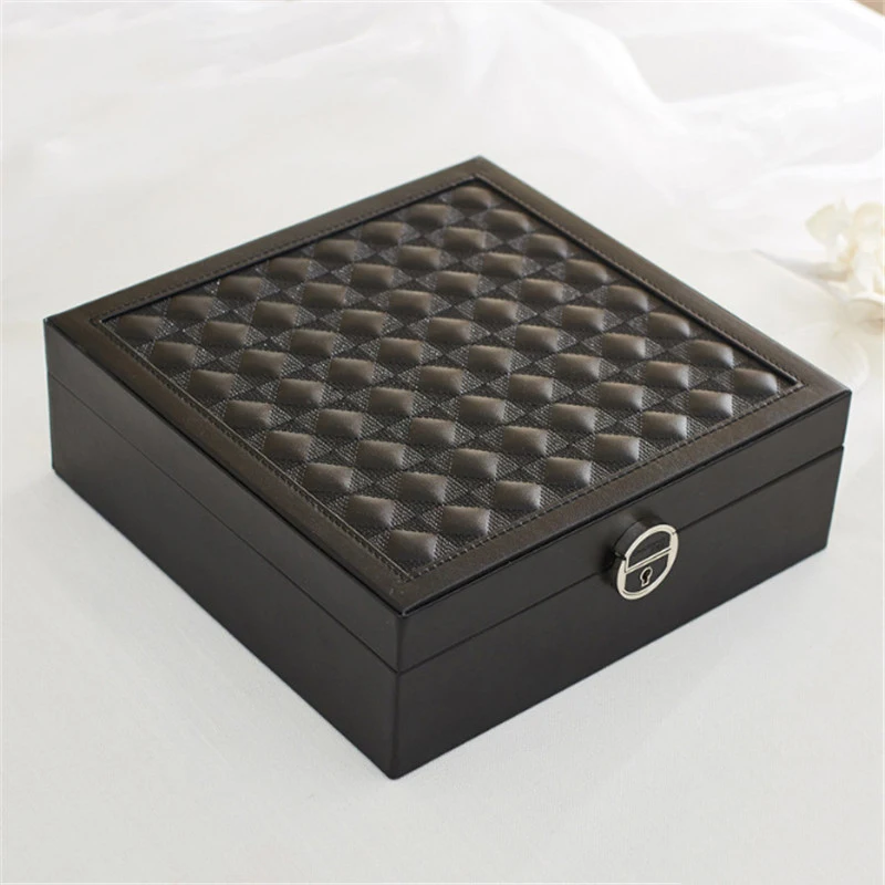 New Jewelry Packaging Box Casket Box For Jewelry Exquisite Makeup Case Jewelry Organizer Container Box Graduation Birthday Gift