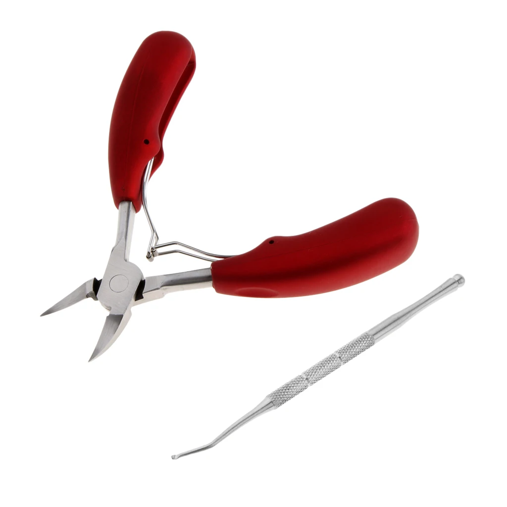 Nail Art Clipper Nipper Cuticle Cutter Ingrown Toenail Lifter Pedicure Kit