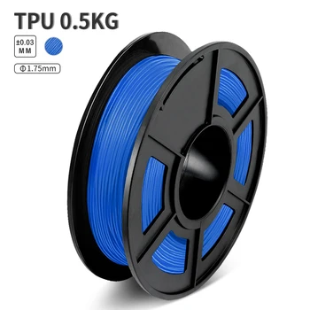 

TPU Fexible 3D Filament For 3D Printer 1.75mm Printing Filament 100% No Bubble Material For Children's Shoes 0.5kg/roll