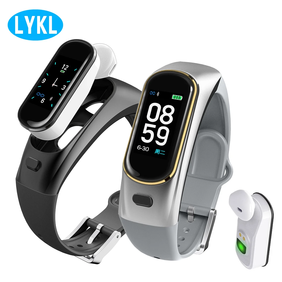 

H109 2-in-1 talkband smart bracelet wireless Bluetooth call headset for Huawei Samsung phone Call Reminder Waterproof Smart Band