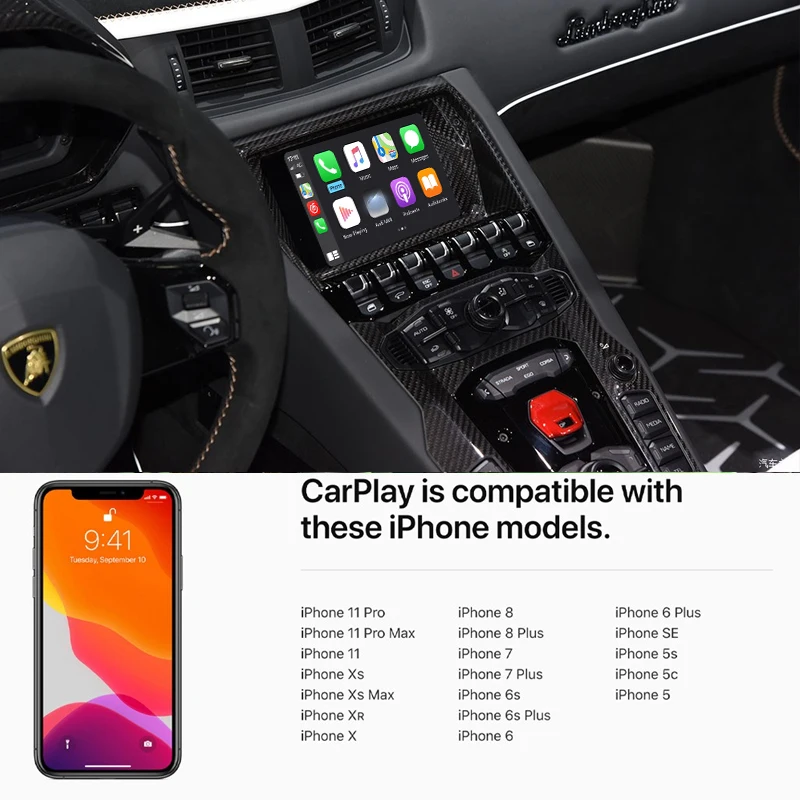 Sinairyu Wireless Apple Carplay untuk 