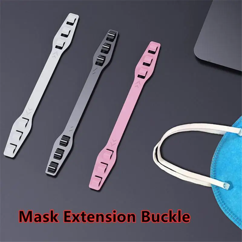 3/6PCS Adjustable Anti-reel Mask Extension Buckle Comfortable Face Mask Ear Hook Protector Mask Extension Savers Soft Strap Drop afbeelding
