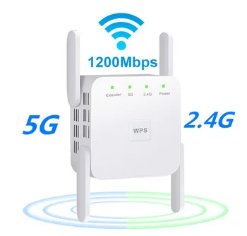 

Wireless Wifi Repeater WiFi Extender 2.4G 5G AP Router Wi Fi Amplifier 5ghz Signal Repeater Wi-Fi Access Point