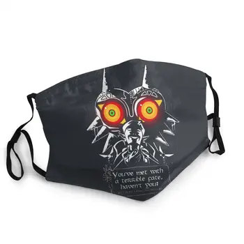 

The Legend Of Zelda Majoras Non-Disposable Face Mask Printed Anti Haze Dust Protection Cover Respirator Mouth Muffle