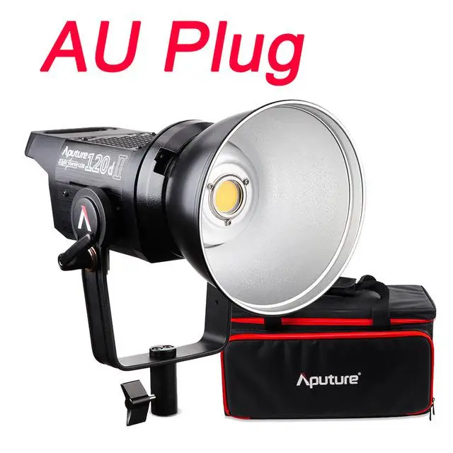 Aputure LS C120d II фотостудия светодиодный свет лампы 30000Lux(0,5 м) CRI96+ TLCI97+ 5500K DMX управление 5 предварительно запрограммированное освещение - Цвет: Золотой