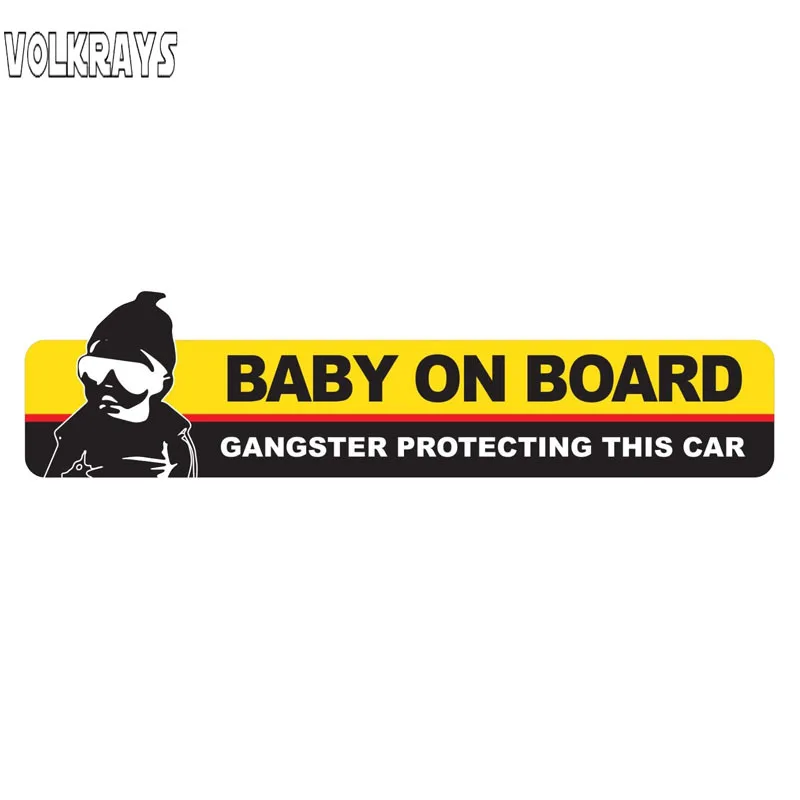 Volkrays креативные автомобильные стикеры Amusing Baby on Board Предупреждение ительный знак