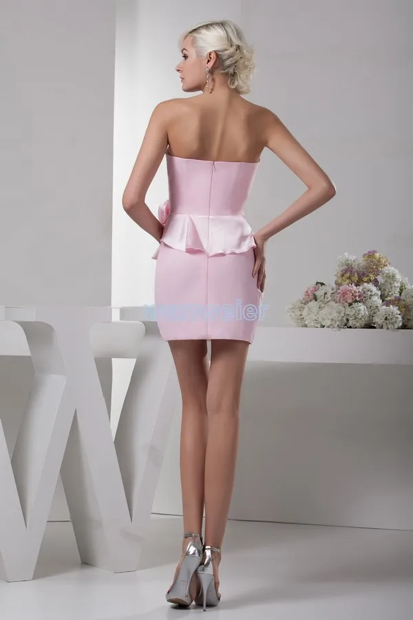 ; vestidos formales; Новинка года; Лидер продаж; высококачественное дизайнерское платье-футляр ручной работы с цветочным рисунком; Короткие Розовые платья подружки невесты