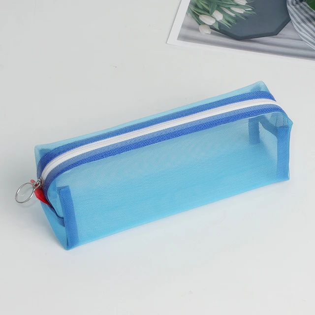 Transparent Pencil Case Small, Transparent Mesh Pencil Case