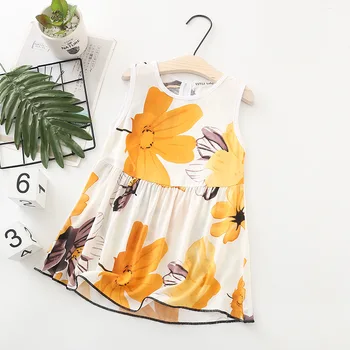 

Summer New New Floral Bourette Sundress Children Shirt Childrenswear girls dress