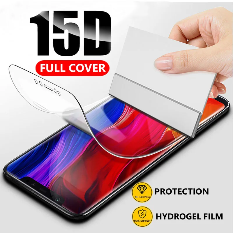 15D полное покрытие Гидрогелевая пленка для Xiao mi Red Note 8 7 K20 Pro GO защитная Xiaomi 9 SE 9T A3