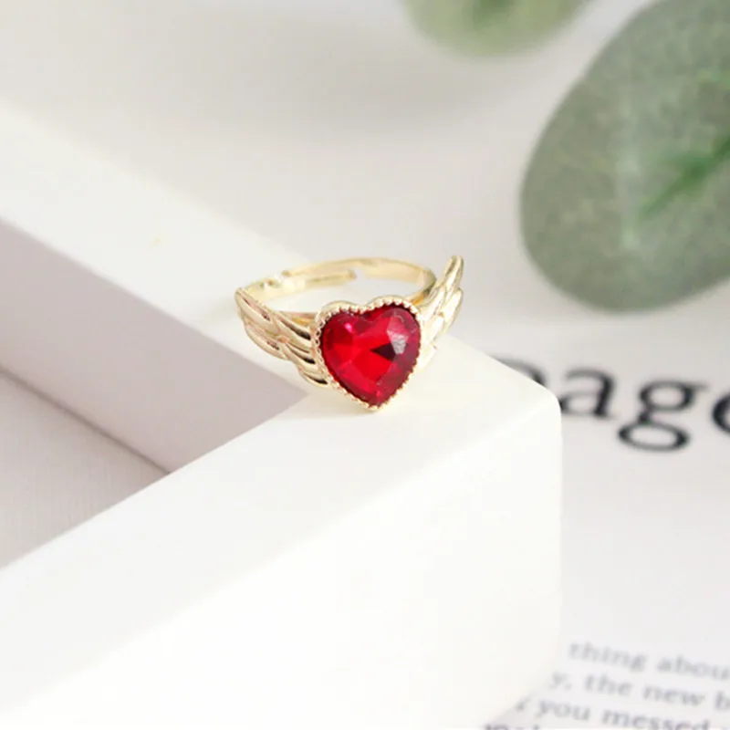 Аниме Сейлор Мун крылья сердце кольца косплей аксессуары реквизит Регулируемый