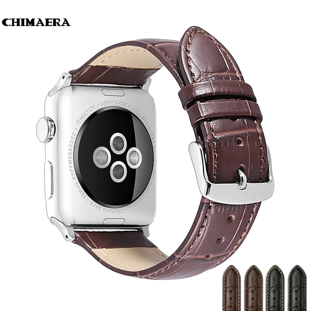 Ремешок для часов chimaerawatchband из натуральной бычьей кожи ремешок Apple watch 42 мм 38 серии