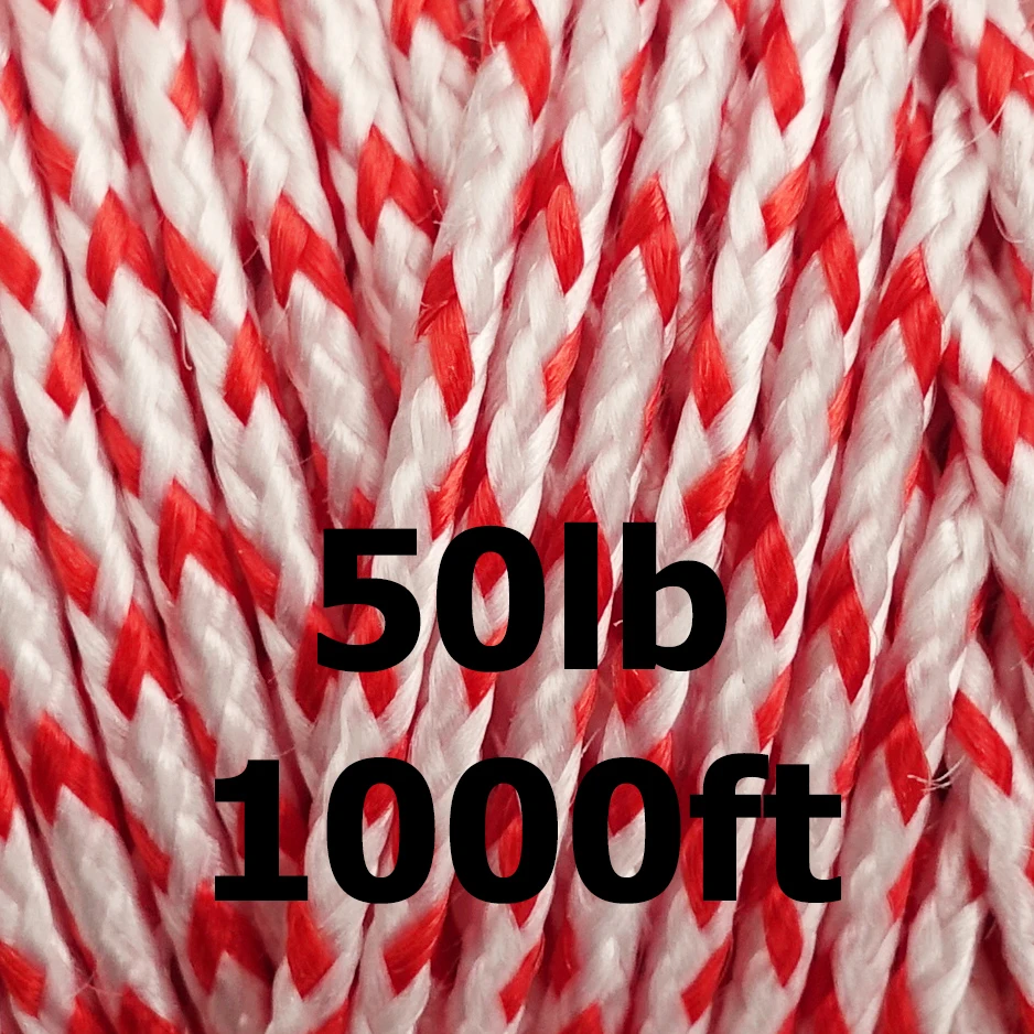 50lb~ 200lb лавсановая леска для рыболовной оплетки Одиночная леска кайт струна материал Дакрон Открытый Кемпинг шнур садовая веревка - Цвет: 50lb 1000ft