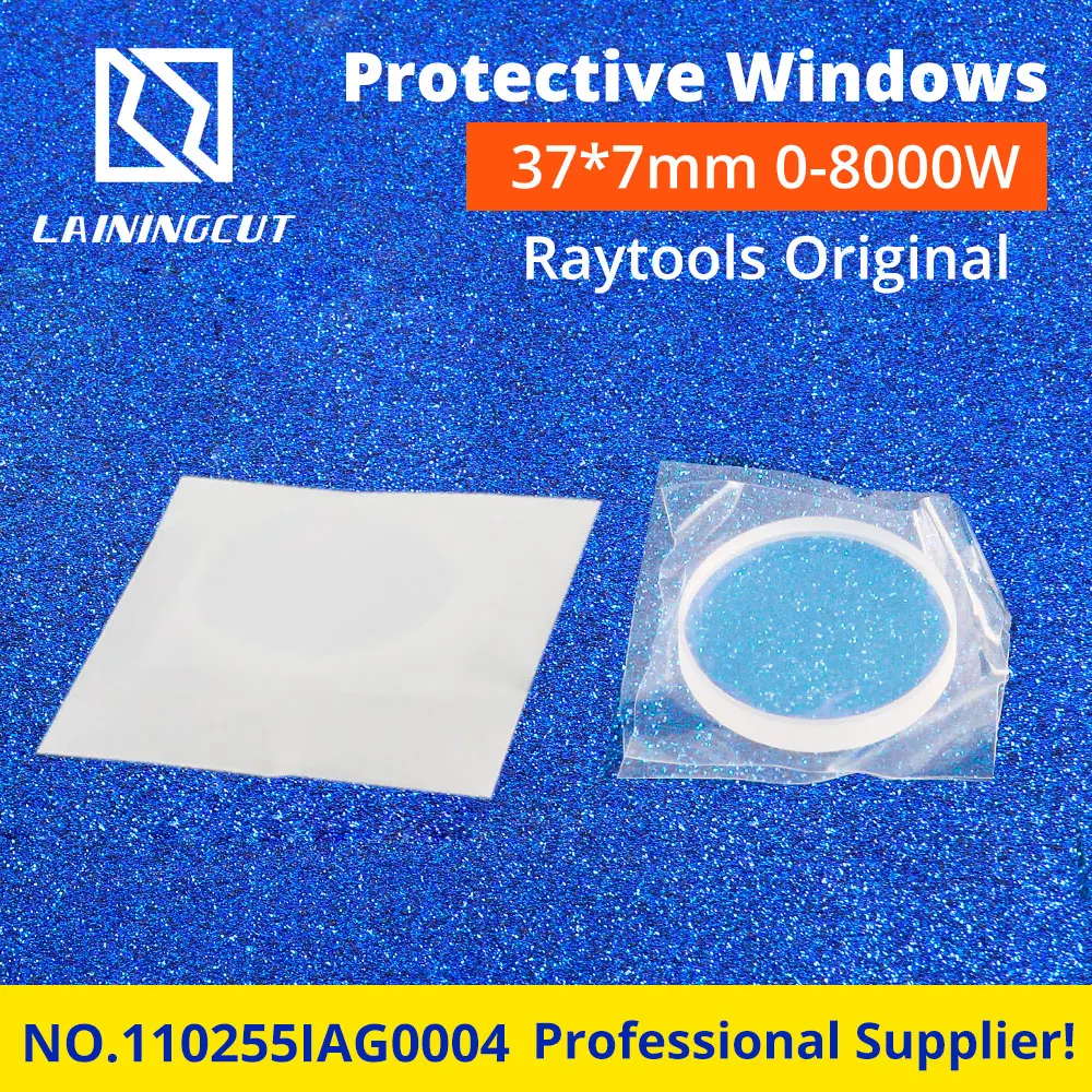 LSKCSH Raytools оригинальные волоконные лазерные защитные стекла 37x7 мм 0-8000 Вт 110255IAG0004 линзы для Raytools Bodor BM115 BM116 головка