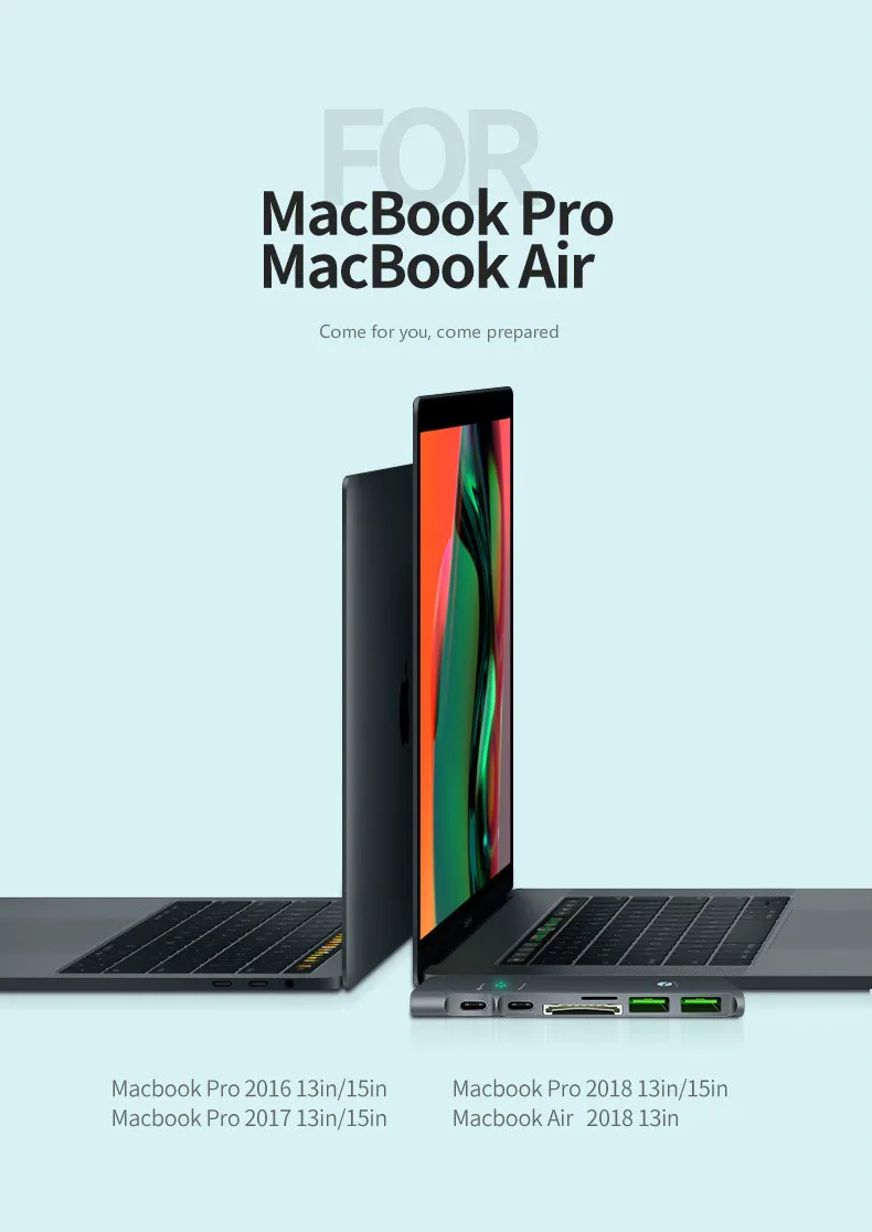 Usb-хаб C концентратор для Мульти USB 3,0 HDMI адаптер док-станция для MacBook Pro Аксессуары USB-C type C разветвитель 7 в 1 концентратор