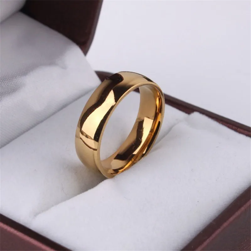 Лидер продаж обручальное кольцо для мужчин и женщин из титановой стали с высокой
