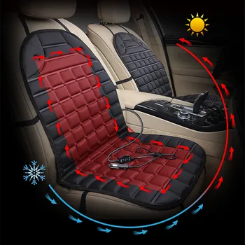 

Universal 12V Car Van Seat Cushion Pad Heater Heating Warmer Winter Mat Cover Polyester Anti-slip 48x96cm Single-seat Version