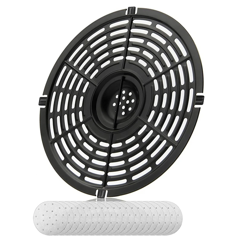 Protector Contra Salpicaduras Para Freidora De Aire - De Acero Inoxidable Y Silicona, Resistente Al Calor Hasta 230°C