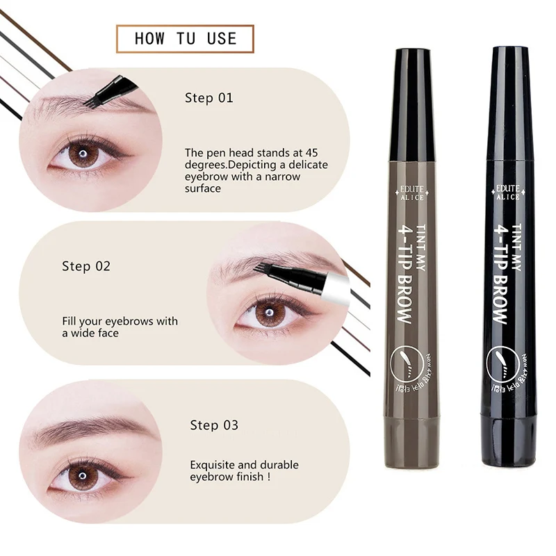 Microblading ручка для бровей вилка наконечник долговечный водонепроницаемый макияж для женщин леди LDO99
