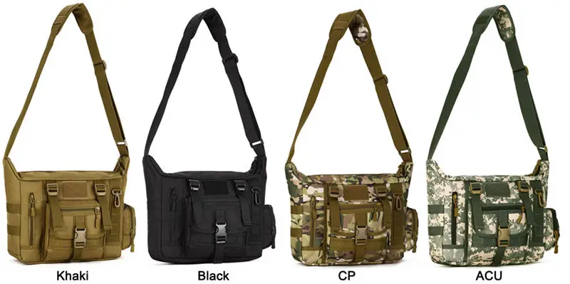 14 Inch Laptop schoudertas mannen Rugzak A4 Document Tactische Militaire Molle Messenger Sport Crosscody Zakken Sling Pack