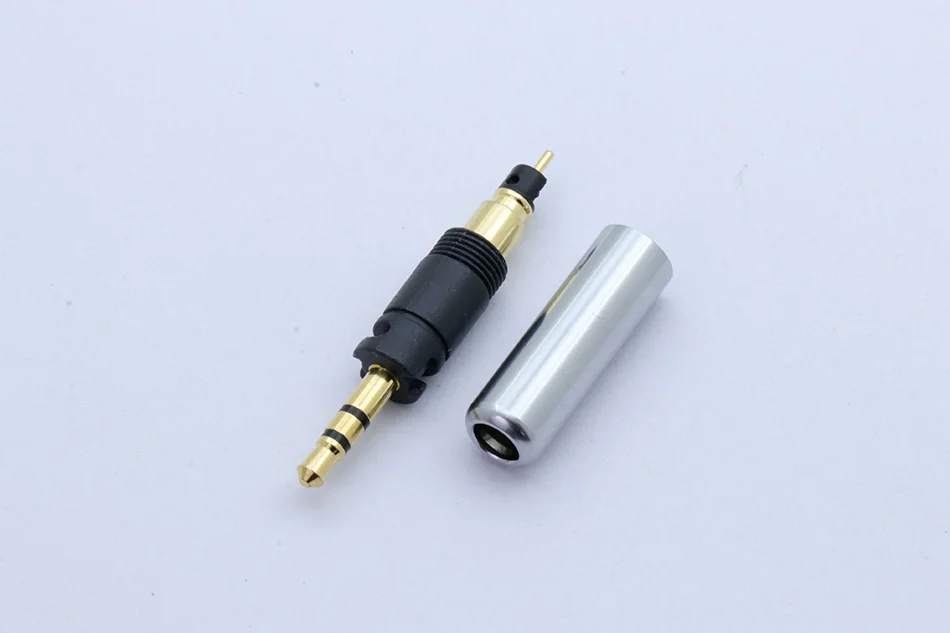 100 шт./лот 3 дуги 2,5 мм стерео разъем позолоченный 3 Pins 2,5 мм штекер адаптер аудио разъем провода для наушники
