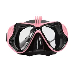 Профессиональная силиконовая маска для подводного плавания из закаленного стекла, оборудование для подводного плавания, противотуманные