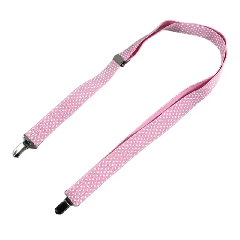 pink white dot Детские длинные перчатки с зажимами, регулируемые эластичные металлические рукавицы с зажимом - Цвет: pink white dot
