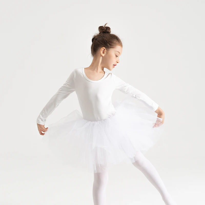 Kids Ballet TuTu Dress Fashion Long Sleeves Girls Party Dancing Performance For 2-9 Years Children | Детская одежда и обувь