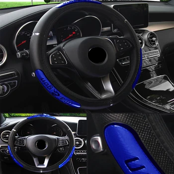 

Car Steering Wheel Cover 38CM Pu Leather Protective Decoration for Mercedes Benz W204 W205 W203 Renault Megane 3 Clio 4 Duster