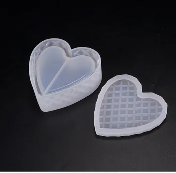

Heart Shaped Cut Jewelry Gift Box Storage Box Mold UV Resin Jewelry Molds Jewelry Tools Jewelry Accessoriespopular