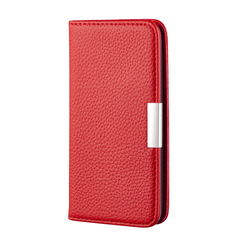 Чехол-книжка Litchi для samsung Galaxy A2 Core A260F Note10+ Note 10 Pro J4 Plus J6 Plus S7 Edge S8 S9 S10 A7 чехол для телефона A750