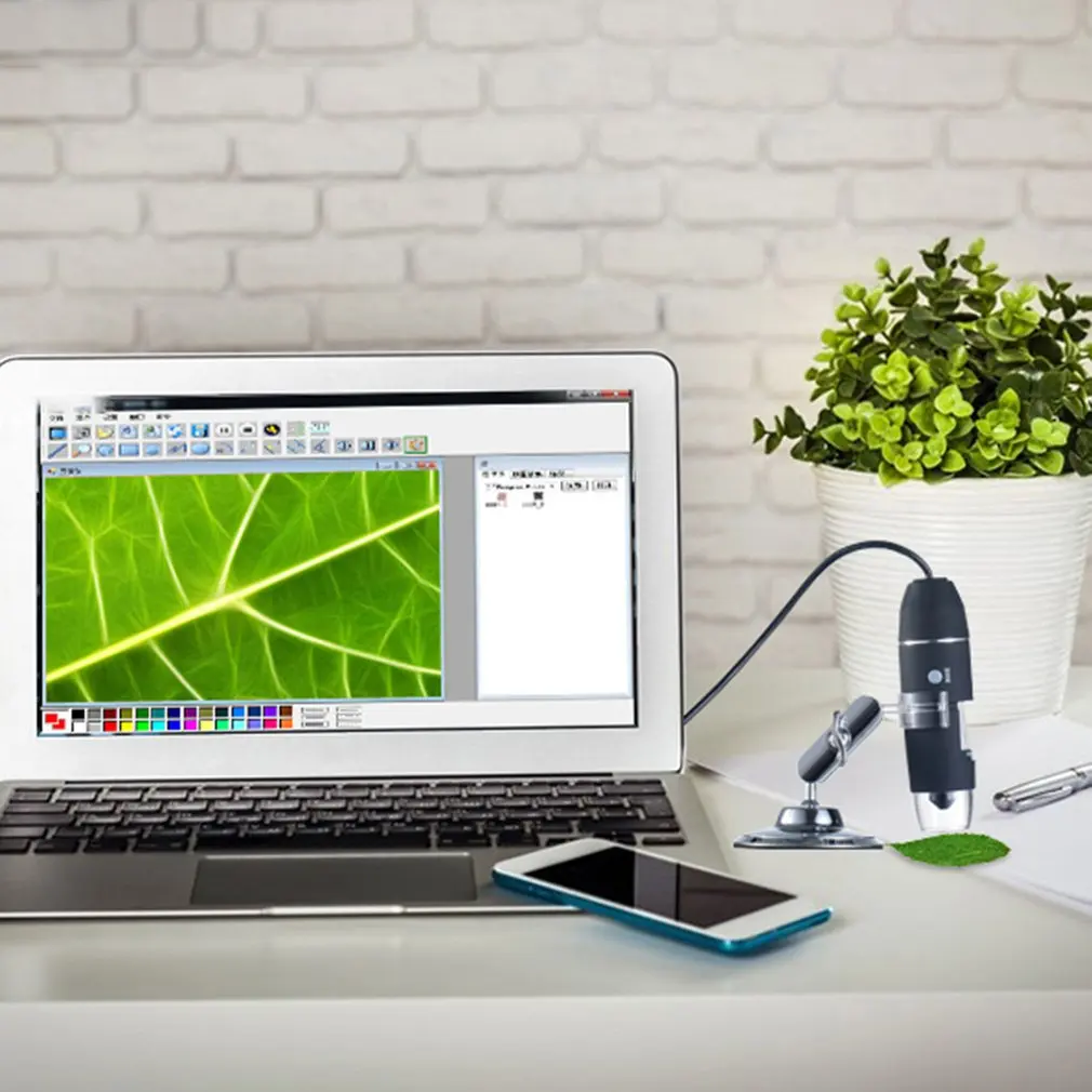 

8 LED USB Digital Microscope 500X 1000X 1600X Endoscope Camera Microscopio Magnifier Electronic Monocular Microscope With Stand
