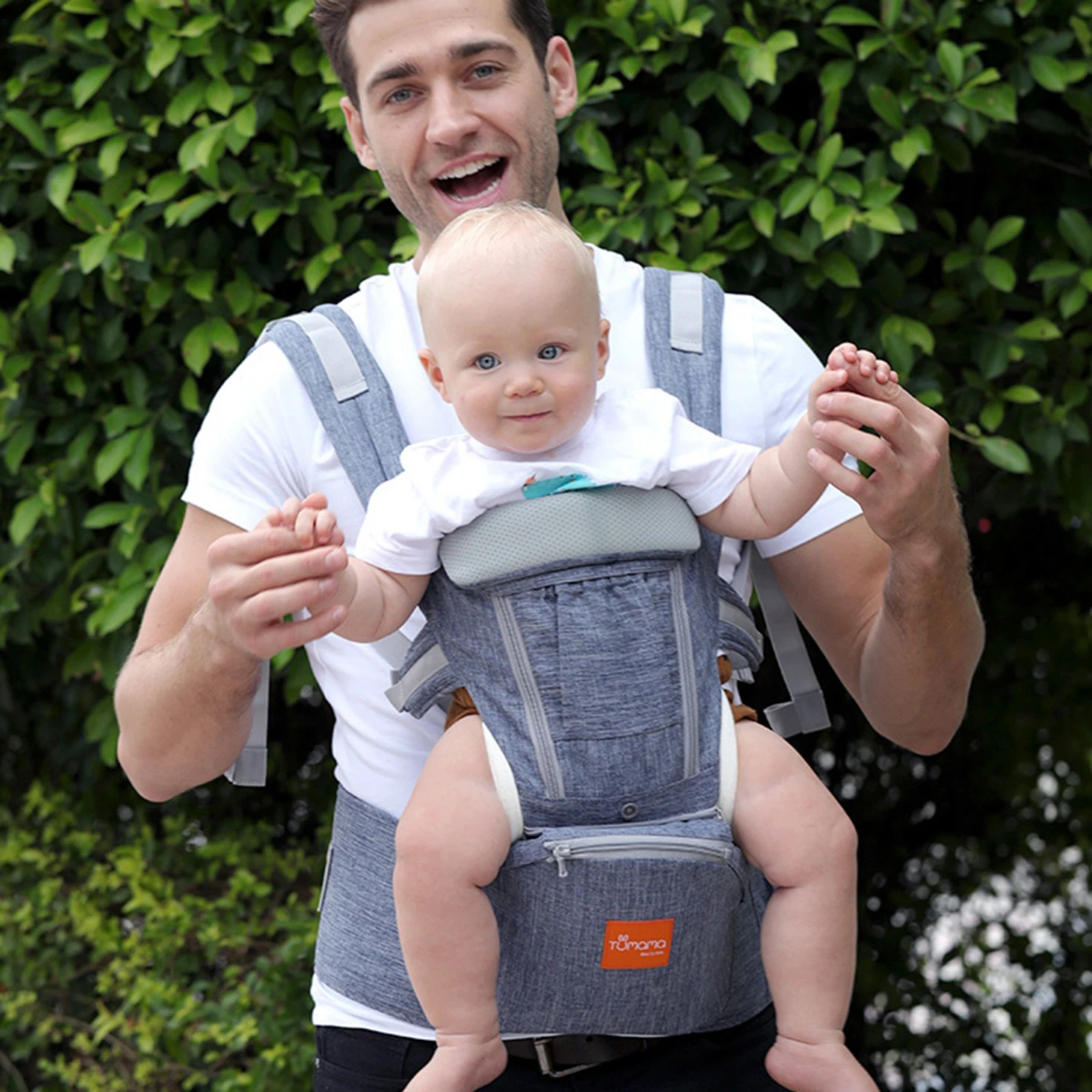 Baby Carrier Infant Hipseat Sling Front Facing Baby Wrap Carrier 3 in 1 Baby Carrier Hip Seat