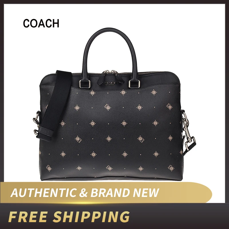 

Authentic Original & Brand New Coach Men's PRNT Slim Business Briefcase bag F76827