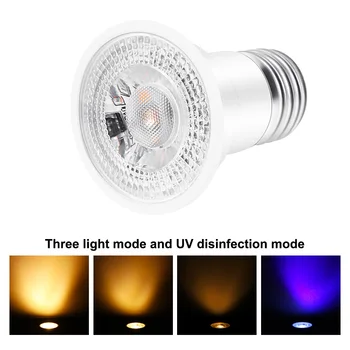 

E27 GU10 UVC Disinfection Sterilization Lamp 102 LED UV Germicidal Sterilizer Bulb For Household Disinfection Germicidal Light