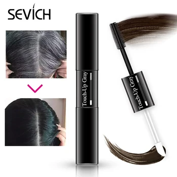 

Sevich Hair Dye Stick Instant Cover Up Root Instant Gray Coverage Hair Color Modify Cream Hair Black Brown Hair Dye Pen 7ml