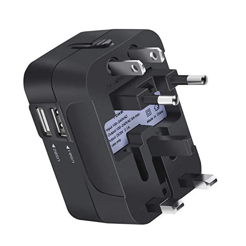 WTA-502U 2USB многофункциональный дорожный переключатель вилка многофункциональное преобразование европейский стандартный штекер конвертер