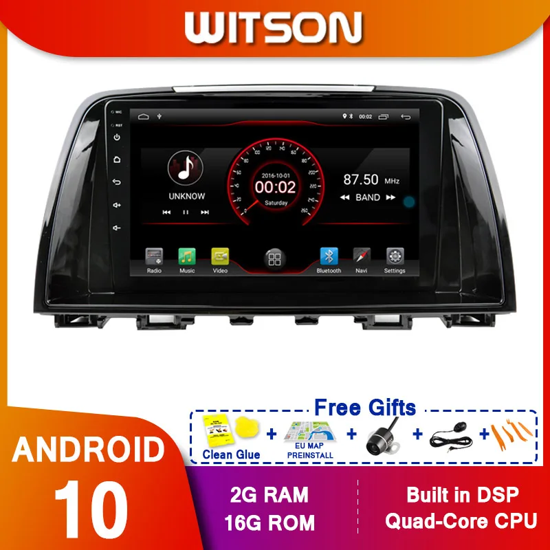 WITSON 9 &quotFULL HD сенсорный экран Android 10 0 Восьмиядерный Автомобильный GPS
