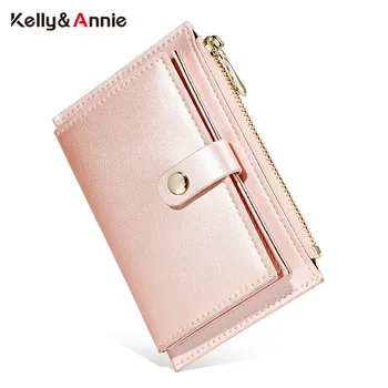

NEW Slim Wallet Women Gold Color Zipper Coin Purse Card Holder pu Leather Ladies Small Purse Fashion Female Mini Wallets Purses