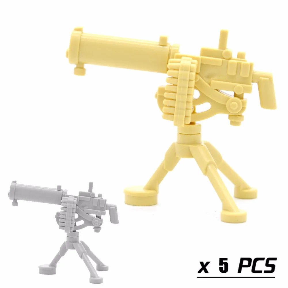 5 шт./лот пистолет пулемет Browning M1917 армейское оружие MOC военные блоки Строительные