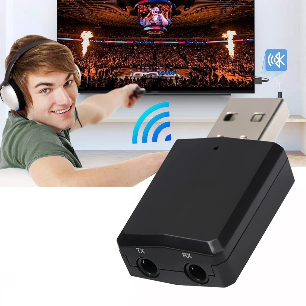Для ТВ ПК наушники для дома стерео автомобиля HIFI аудио 3 в 1 USB Bluetooth 5,0 передатчик приемник адаптер EDR ключ 3,5 мм AUX
