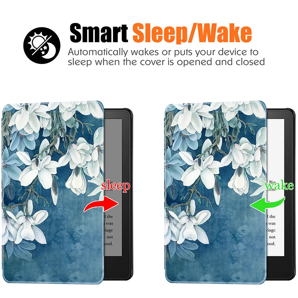 Capa de Couro pu Leve para Kindle Paperwhite 11ª Geração Assinatura com Sono e Despertar Automáticos 2023 - Imagem 6