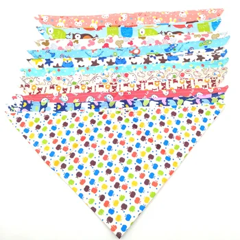 

20 Pcs Adjustable Pet Dog Cat Bandana Cartoon Dog Cat Collar Neckerchief Scarf Waterproof Towel Bib For Small Medium Dog Bandana